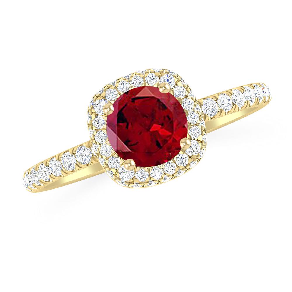 Yellow Gold - Garnet