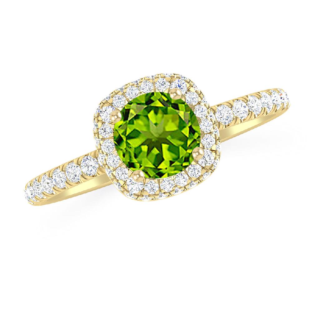 Yellow Gold - Peridot