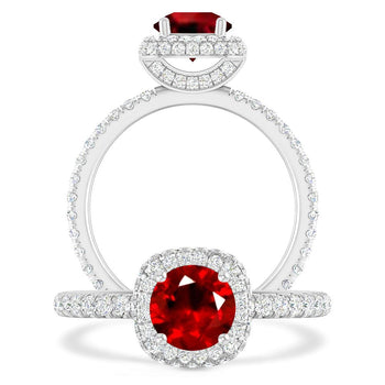 White Gold - Ruby