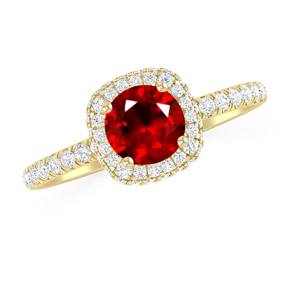 Yellow Gold - Ruby