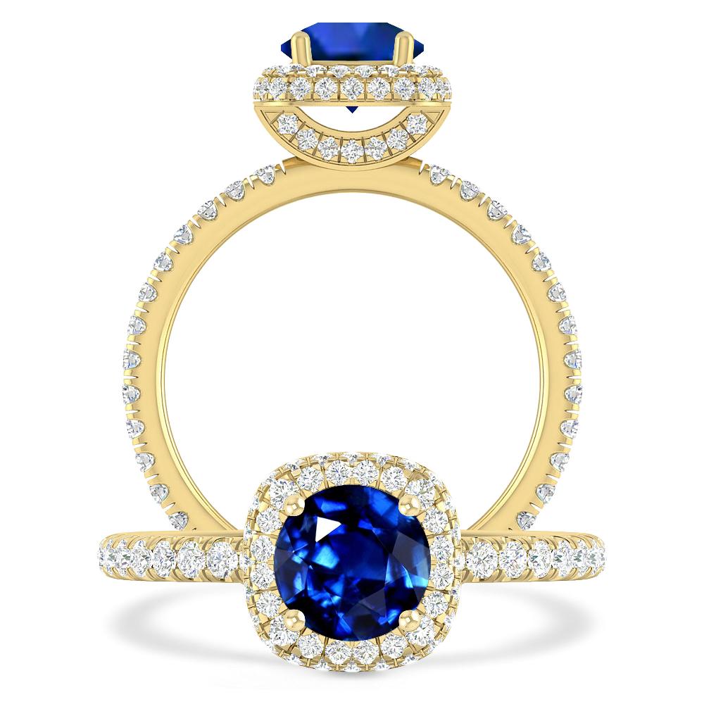 Yellow Gold - Sapphire