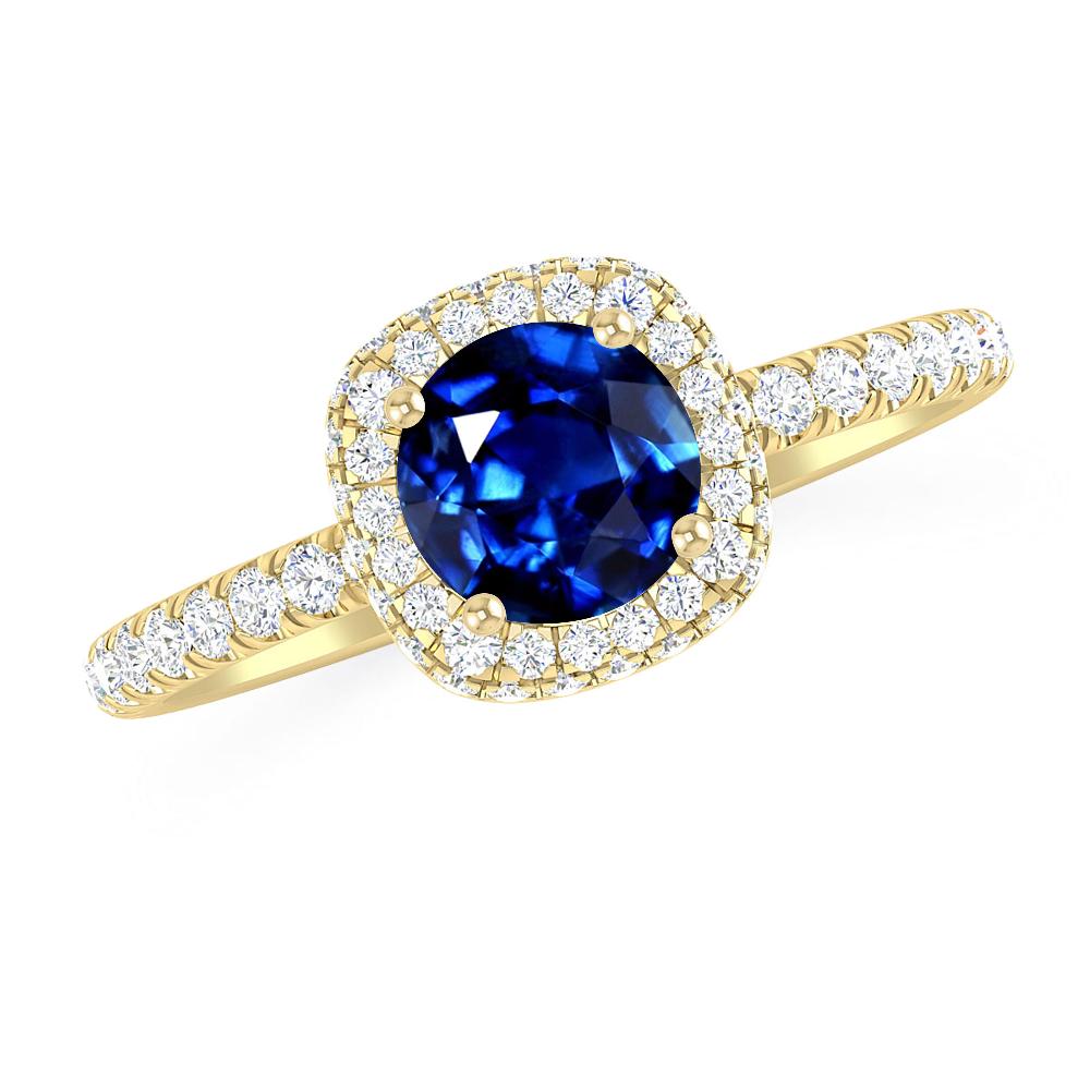 Yellow Gold - Sapphire