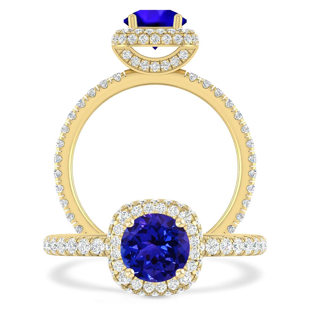 Yellow Gold - Tanzanite