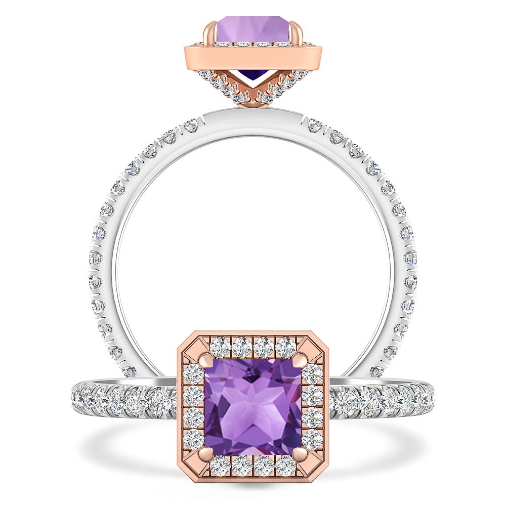 White Gold - Amethyst