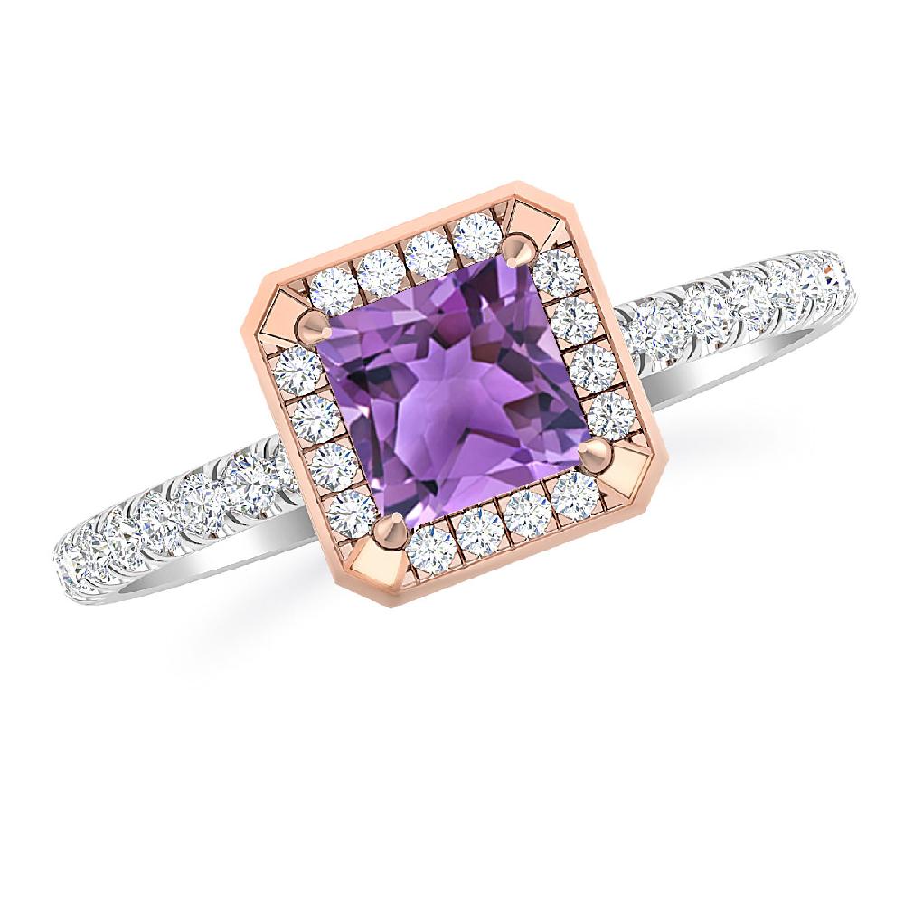 White Gold - Amethyst