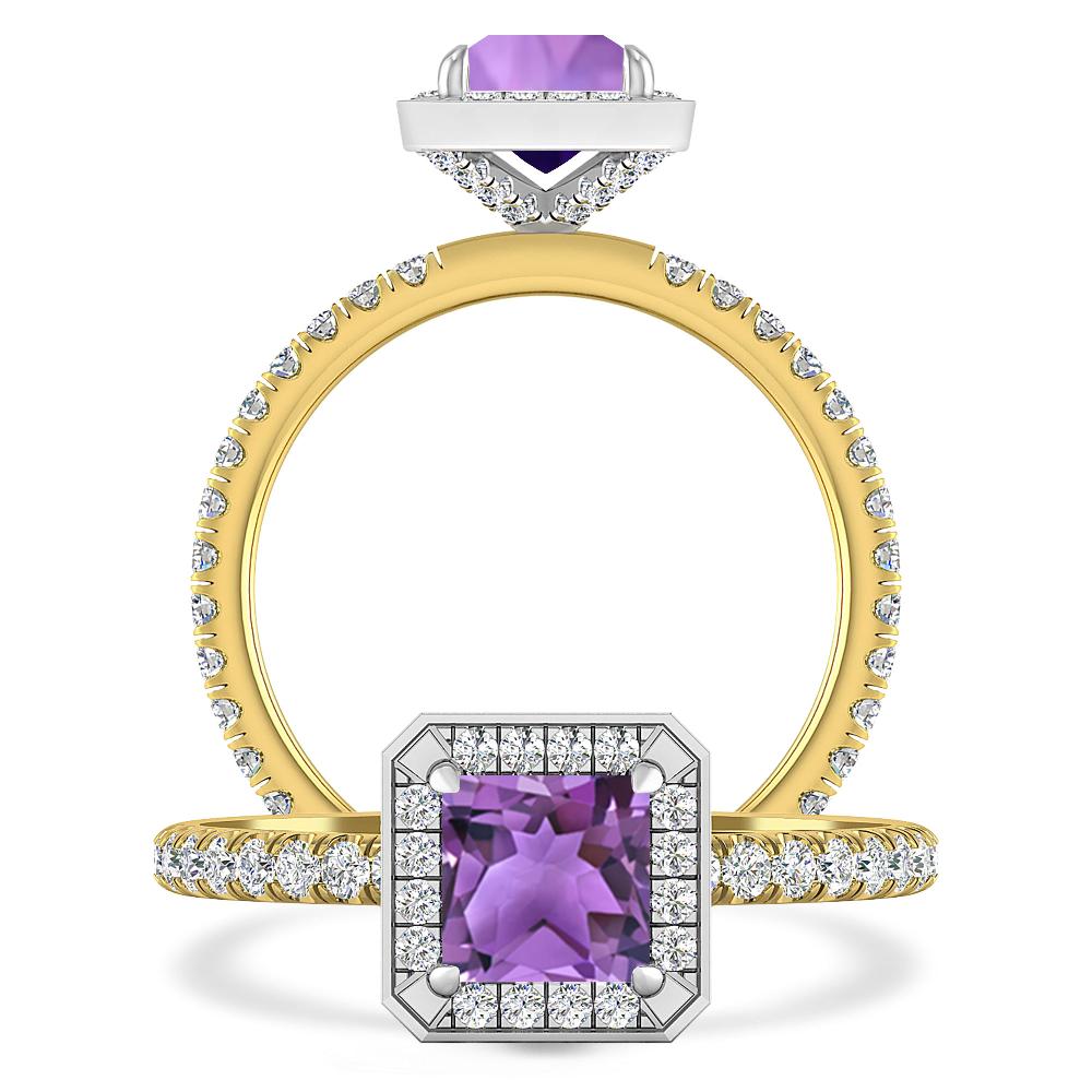 Yellow Gold - Amethyst