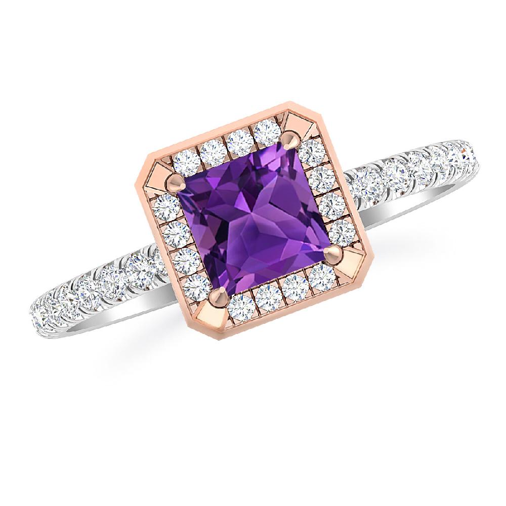 White Gold - Amethyst