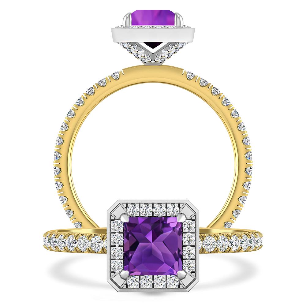 Yellow Gold - Amethyst