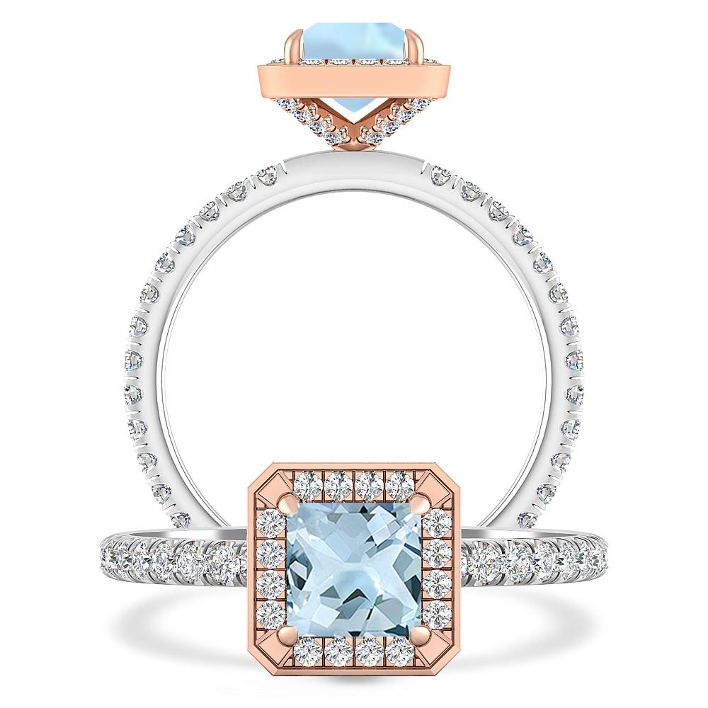 White Gold - Aquamarine