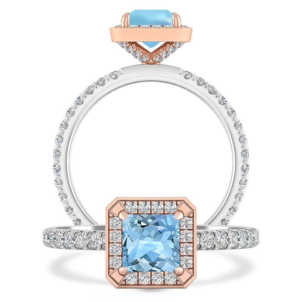 White Gold - Aquamarine