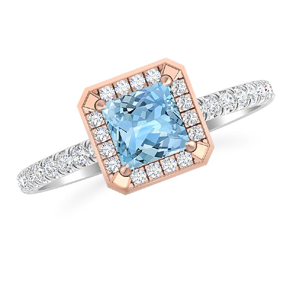 White Gold - Aquamarine