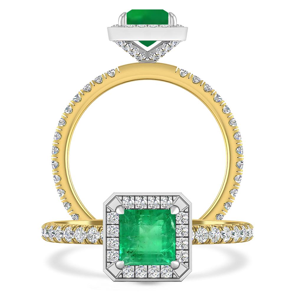 Yellow Gold - Emerald