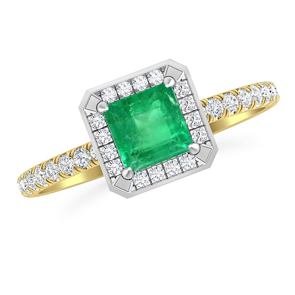 Yellow Gold - Emerald