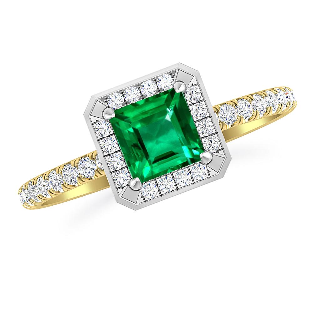 Yellow Gold - Emerald