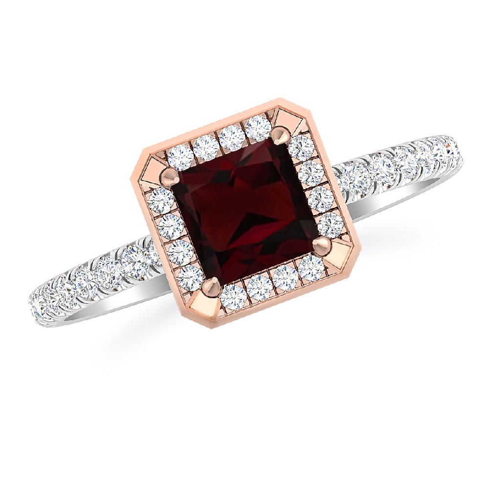 White Gold - Garnet