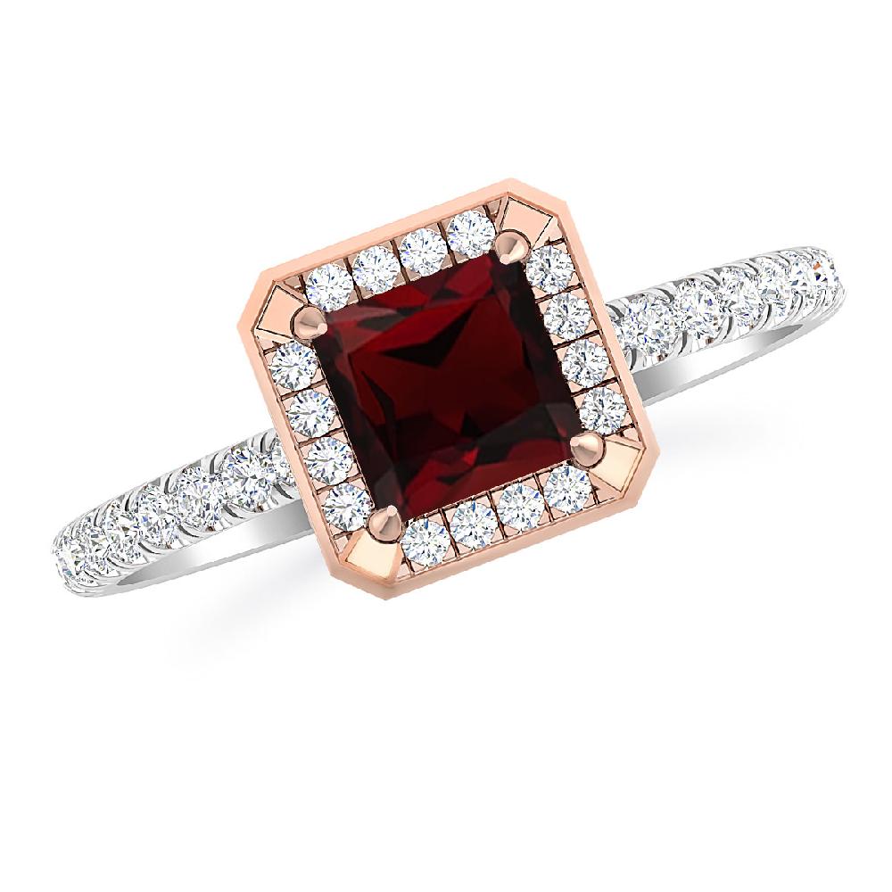 White Gold - Garnet