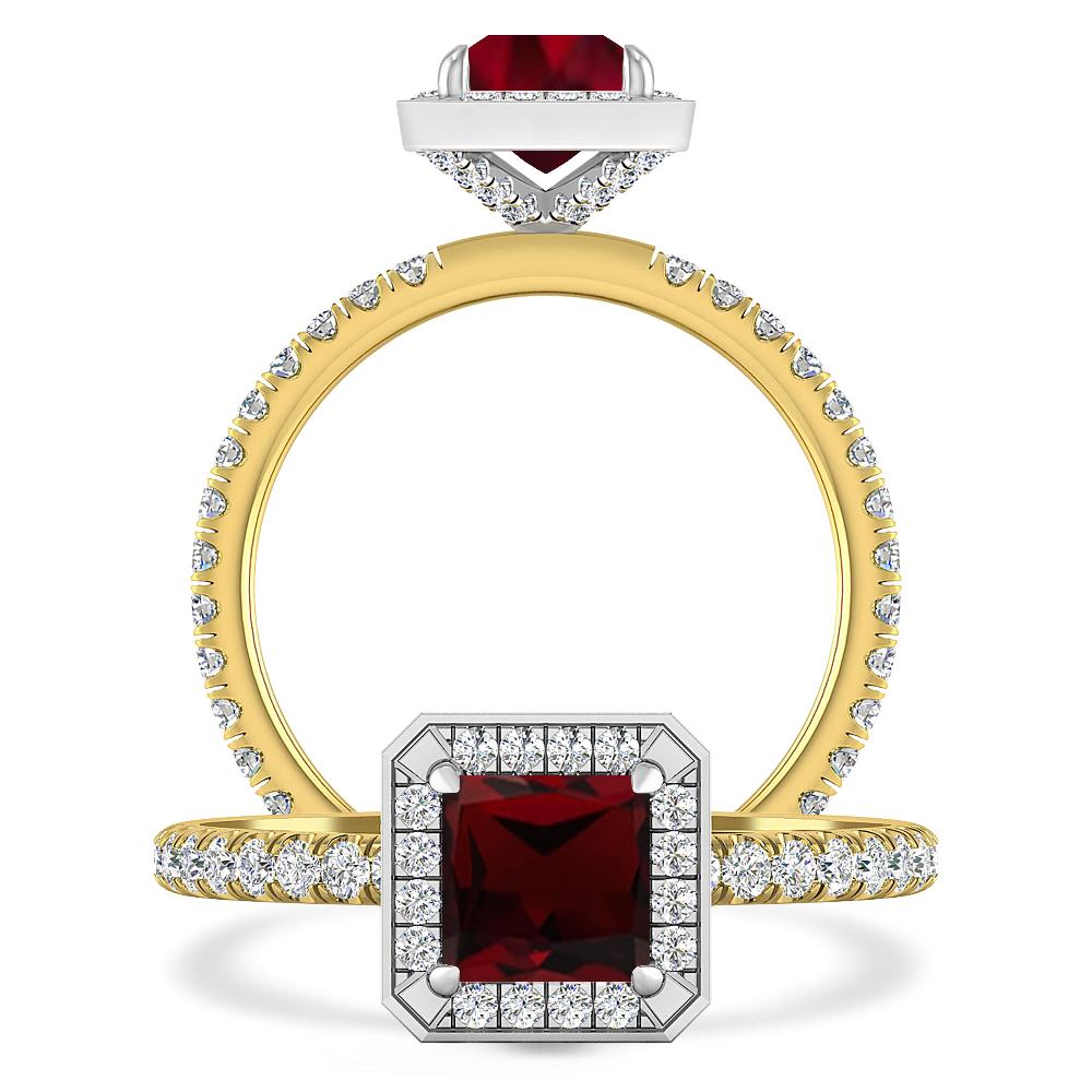 Yellow Gold - Garnet