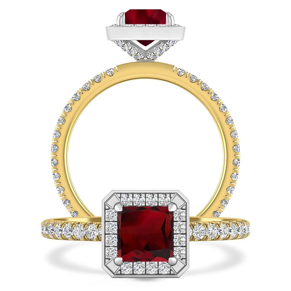 Yellow Gold - Garnet