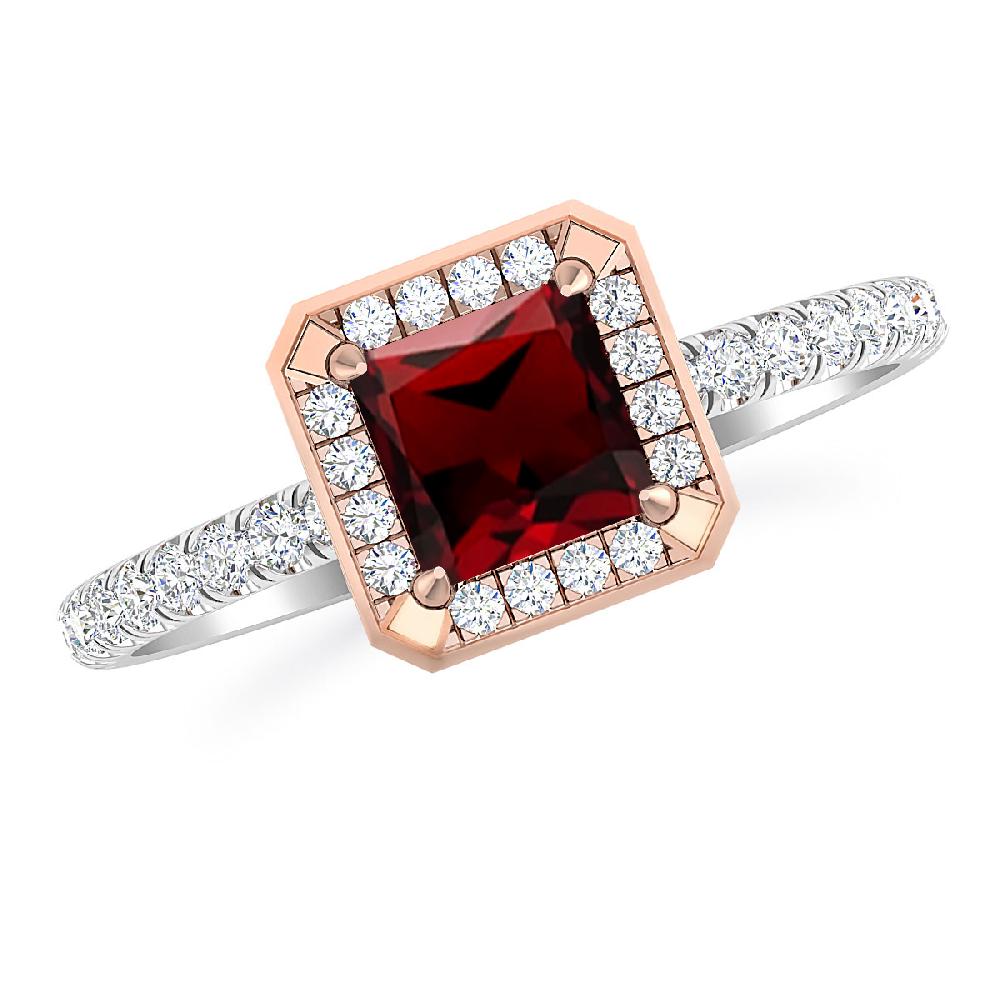 White Gold - Garnet