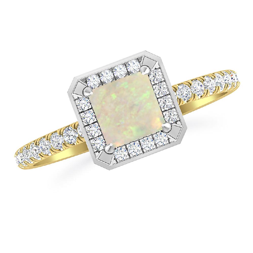 Yellow Gold - Opal