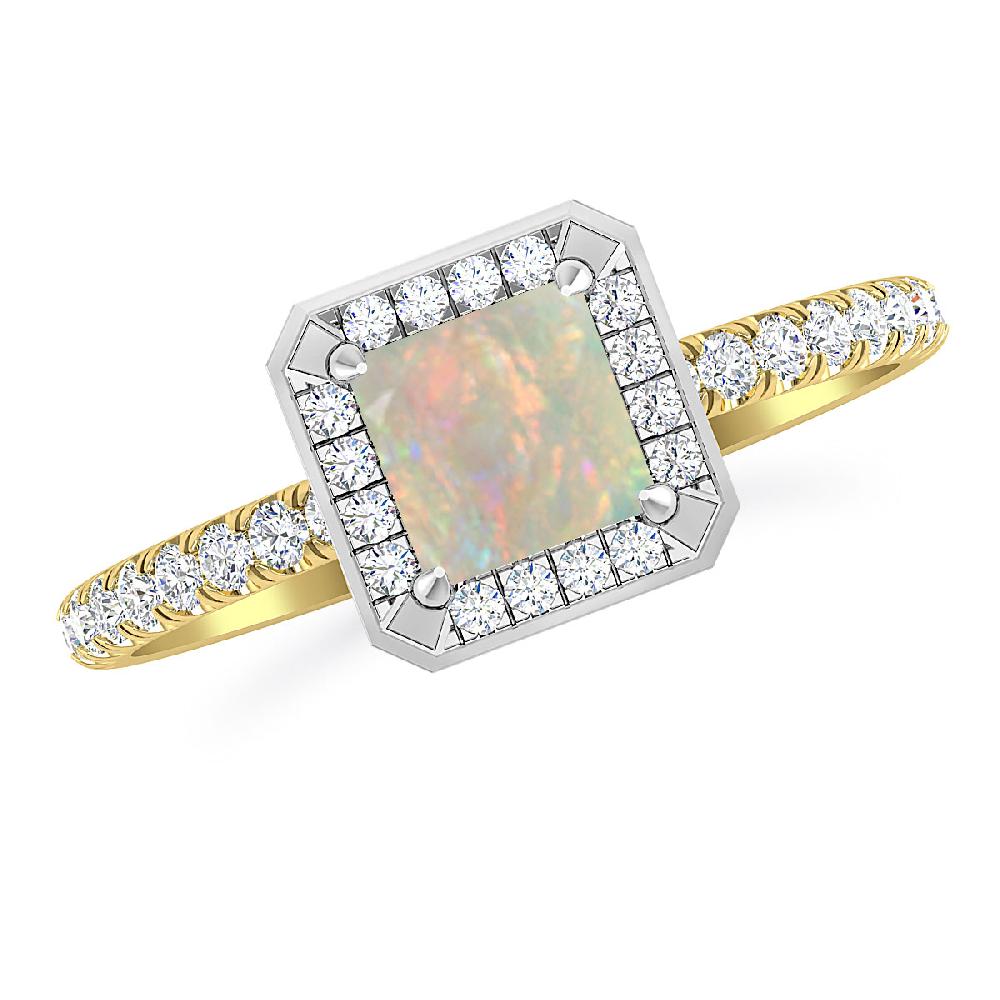 Yellow Gold - Opal