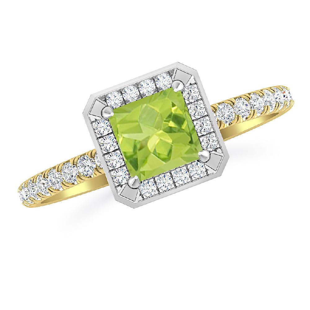 Yellow Gold - Peridot