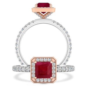 White Gold - Ruby