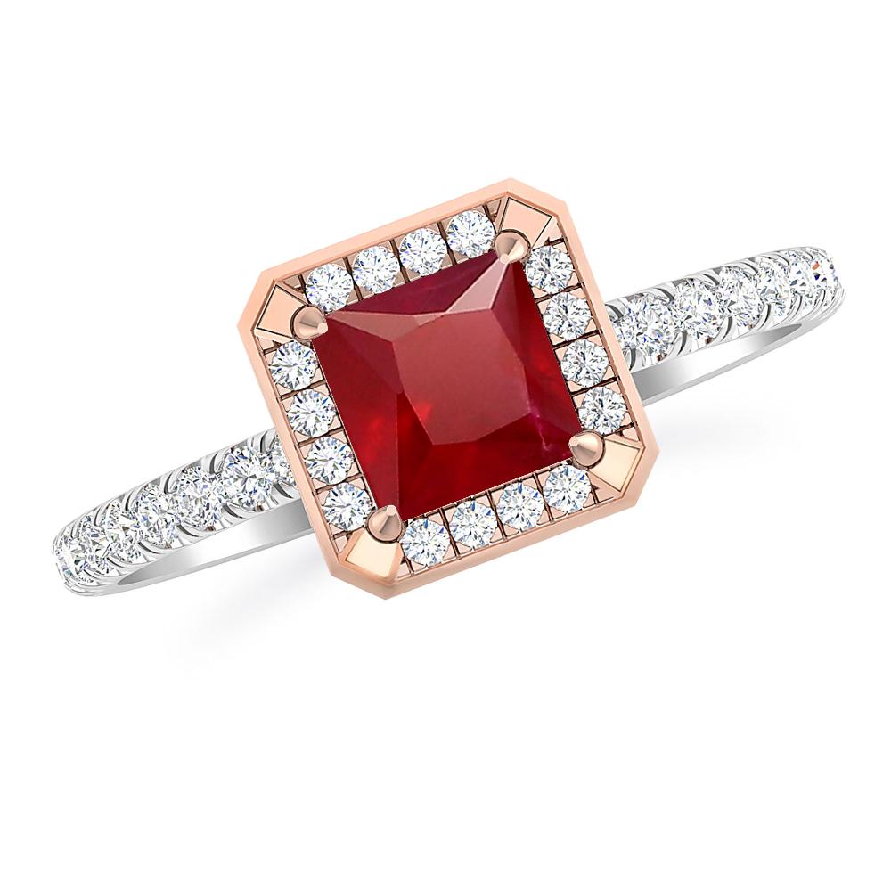 White Gold - Ruby