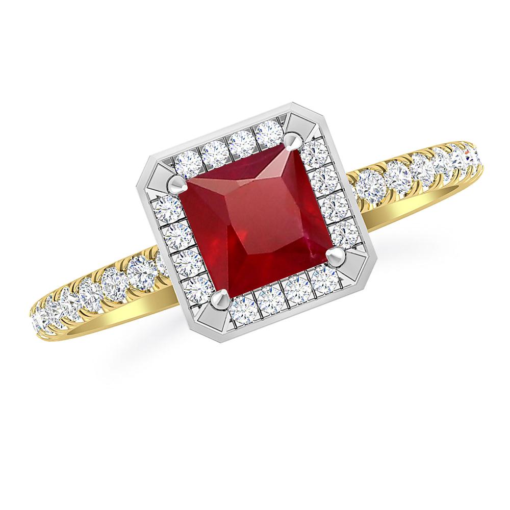 Yellow Gold - Ruby