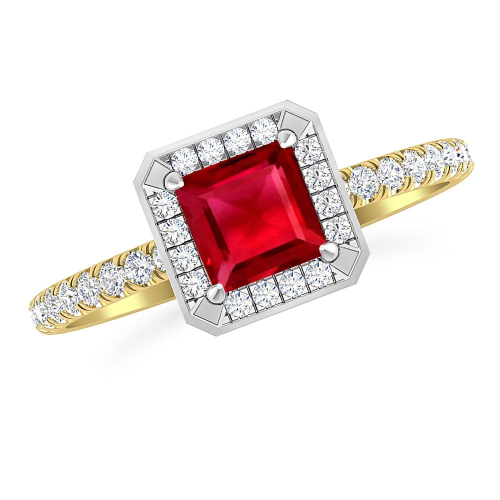 Yellow Gold - Ruby