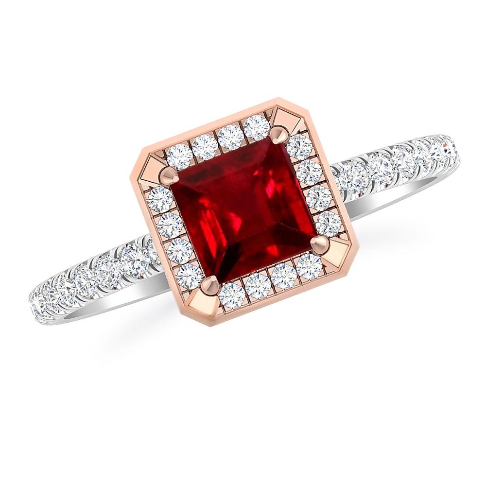 White Gold - Ruby