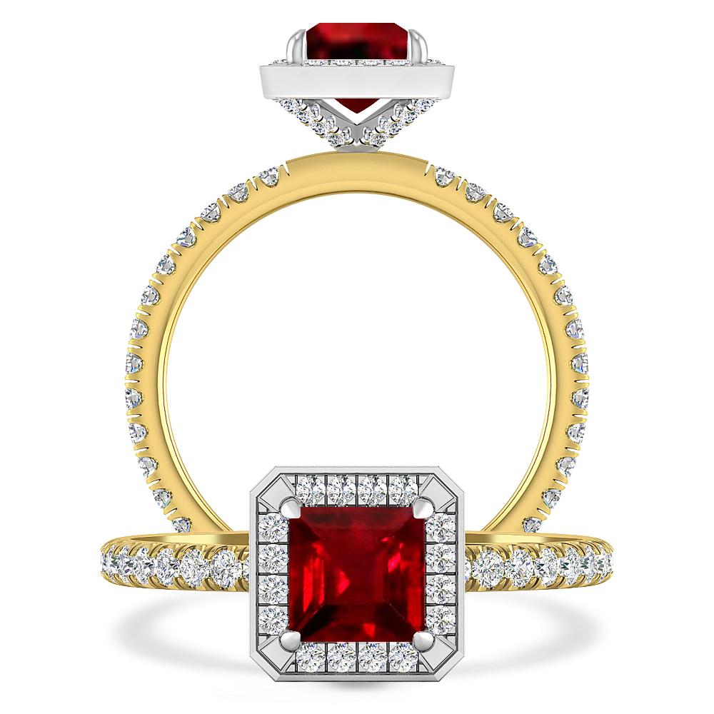 Yellow Gold - Ruby