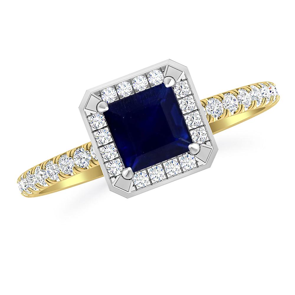 Yellow Gold - Sapphire