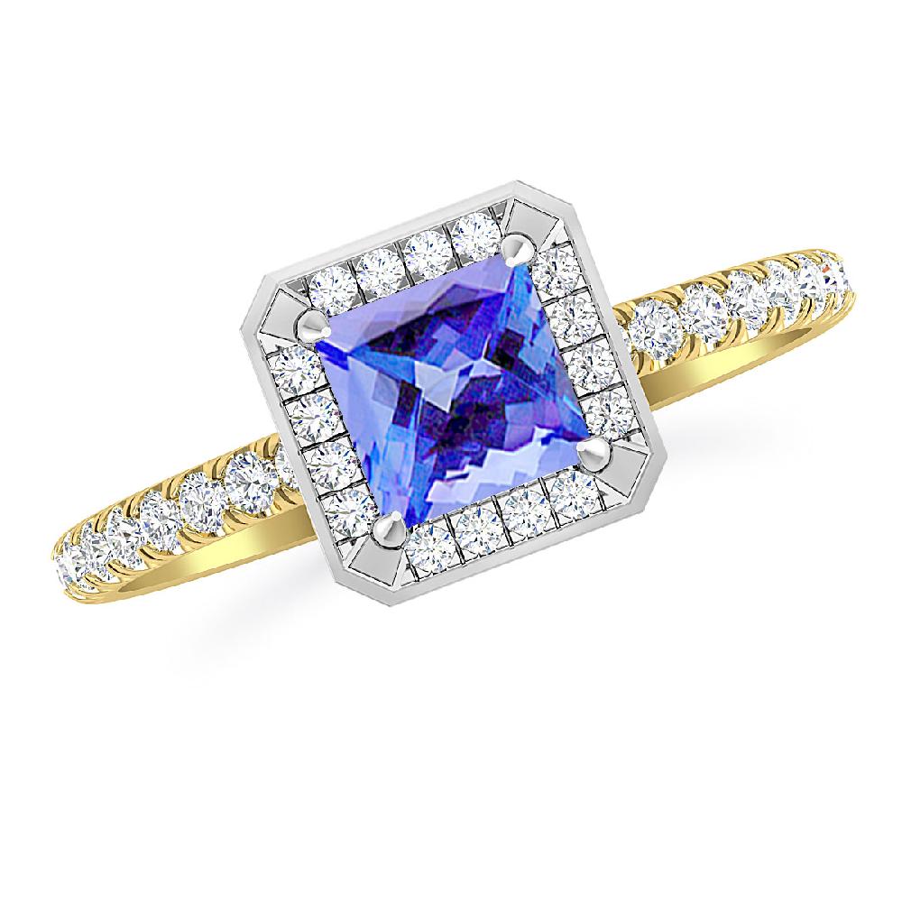 Yellow Gold - Tanzanite