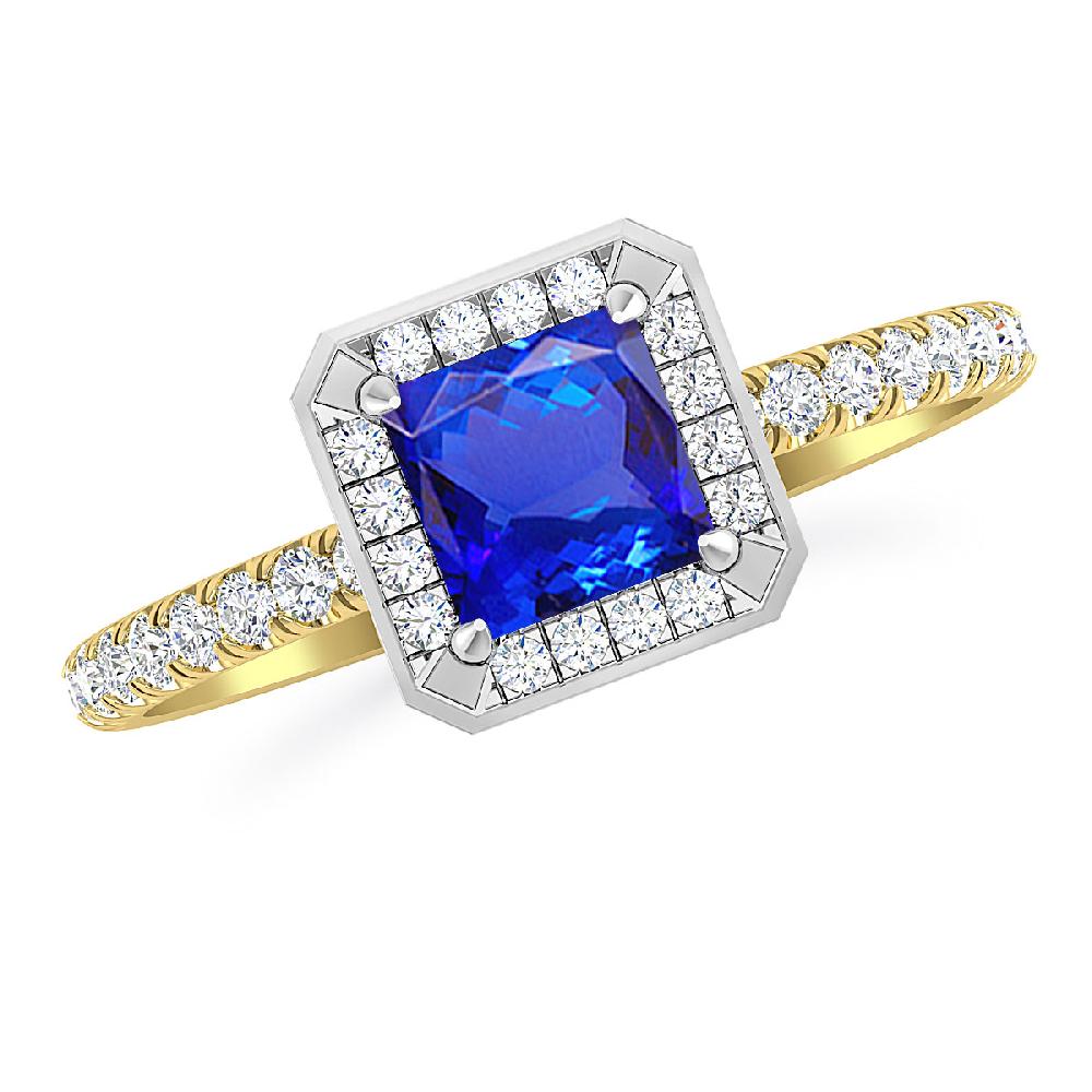 Yellow Gold - Tanzanite