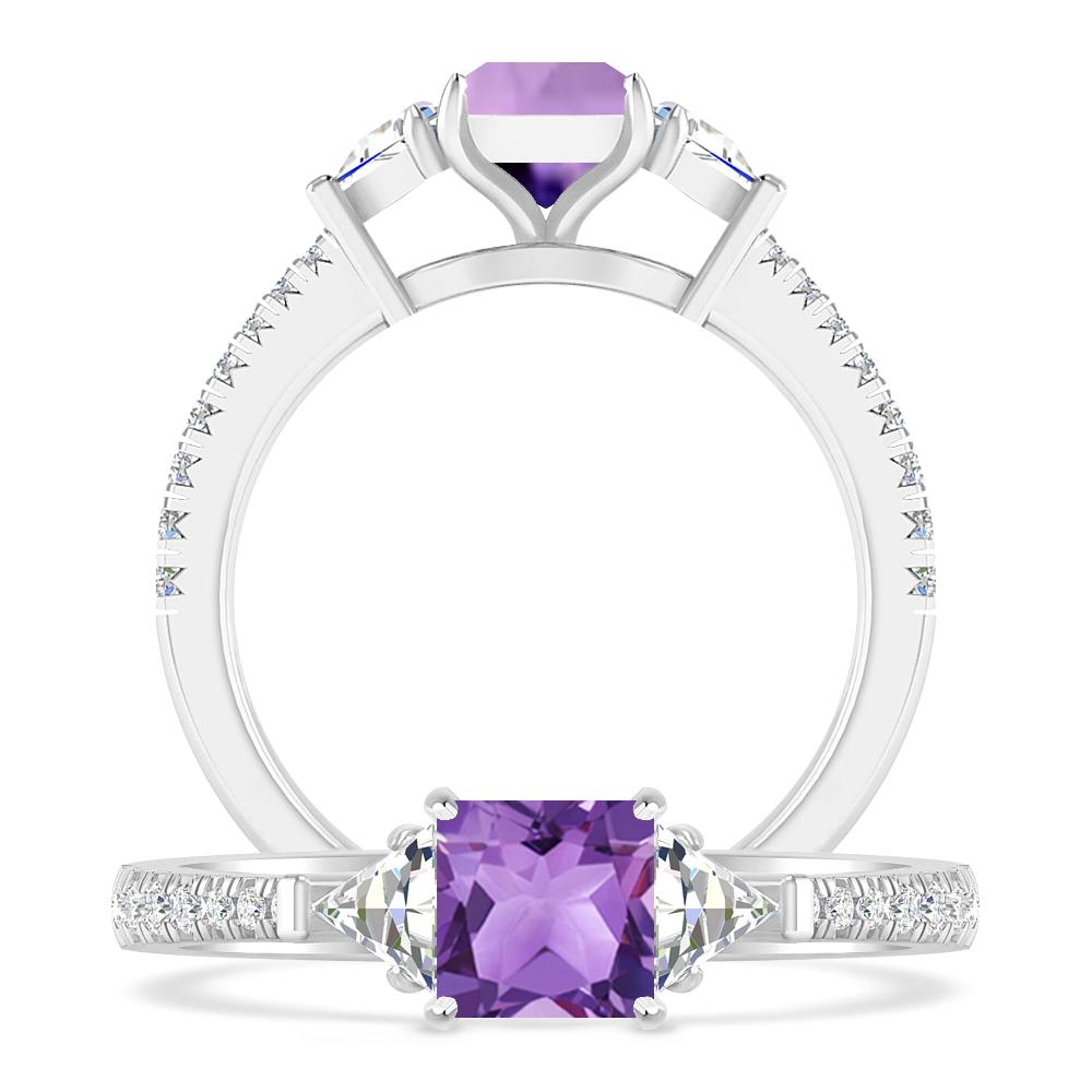 White Gold - Amethyst