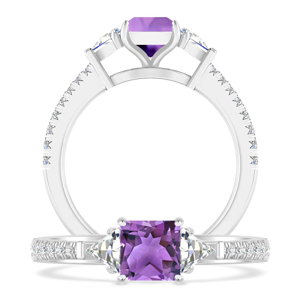 White Gold - Amethyst