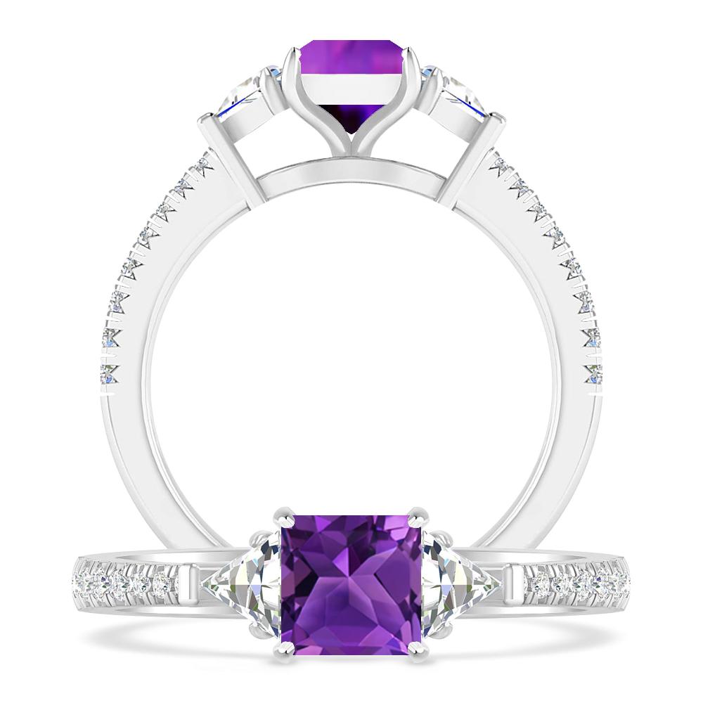 White Gold - Amethyst