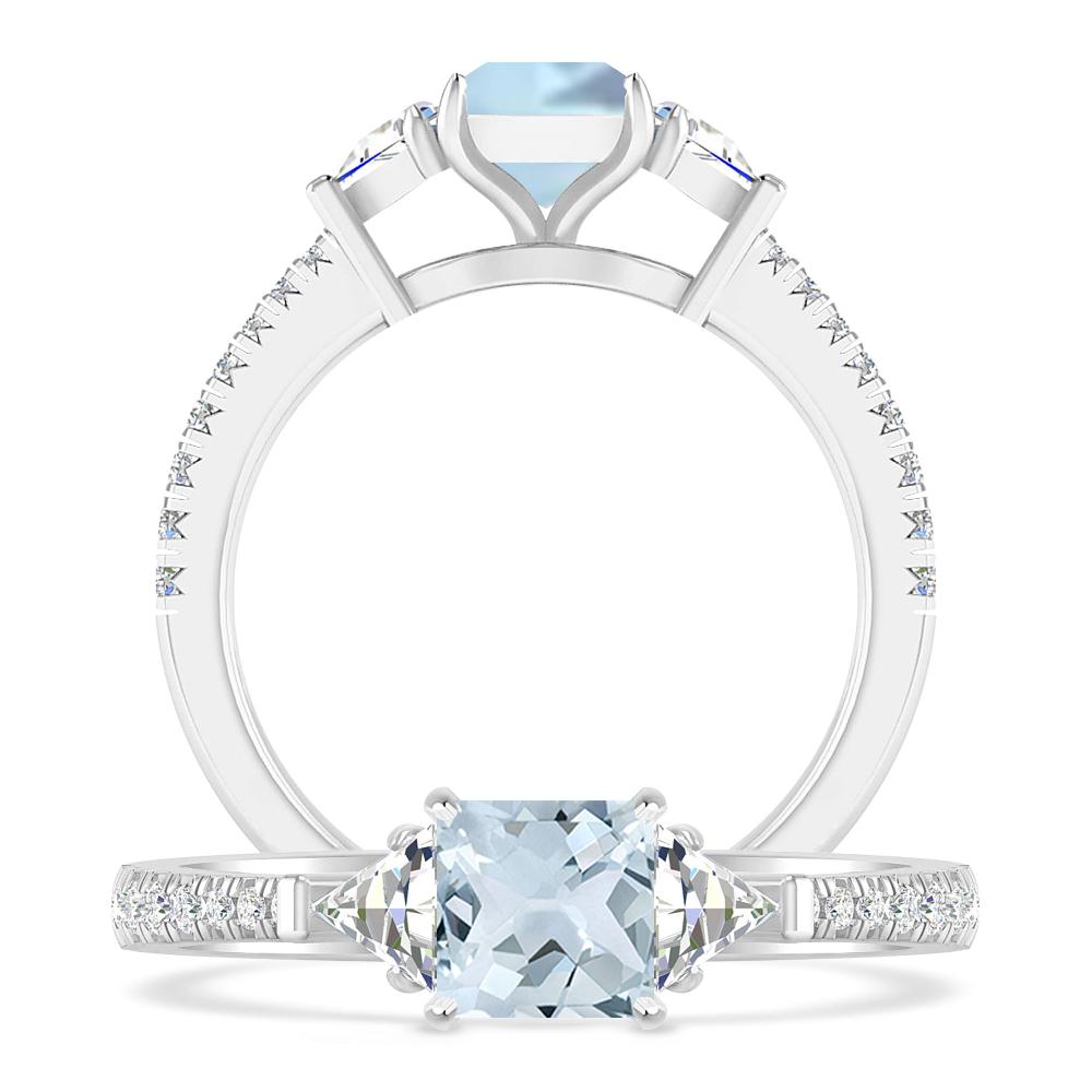 White Gold - Aquamarine