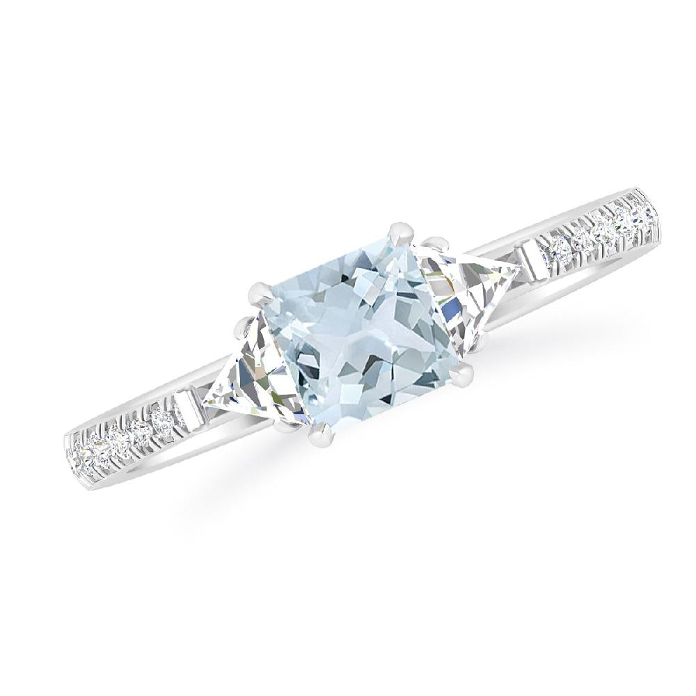 White Gold - Aquamarine