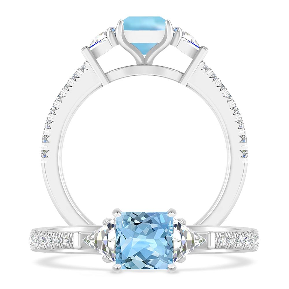 White Gold - Aquamarine