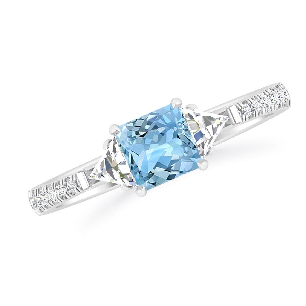 White Gold - Aquamarine