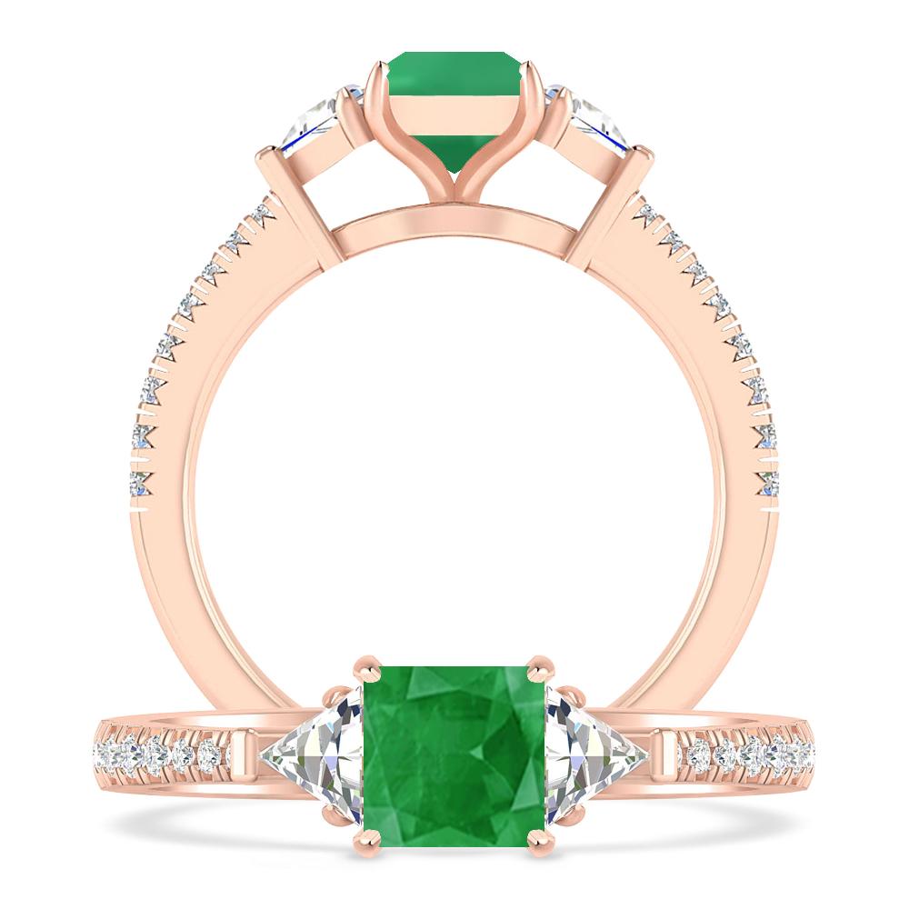 Rose Gold - Emerald