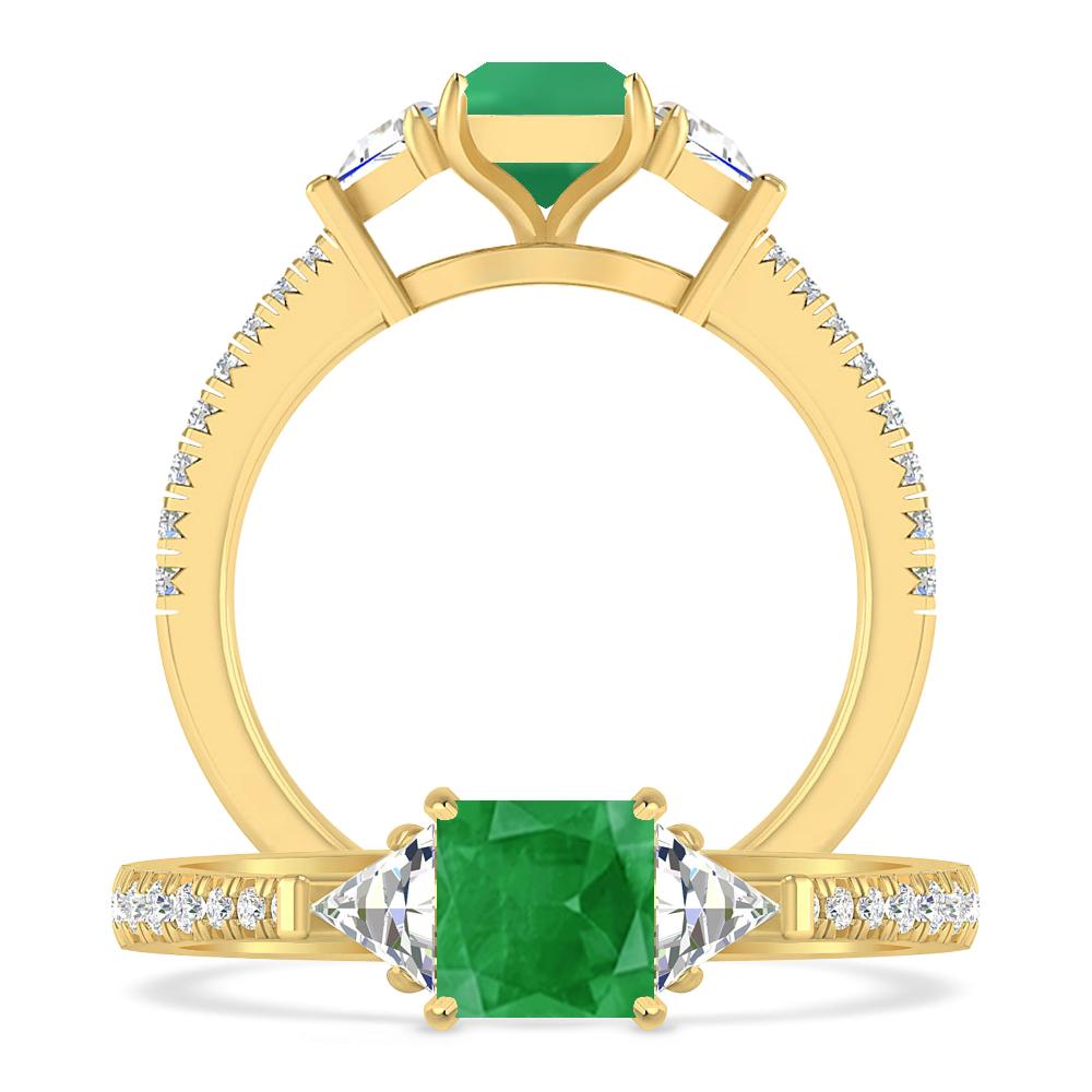 Yellow Gold - Emerald