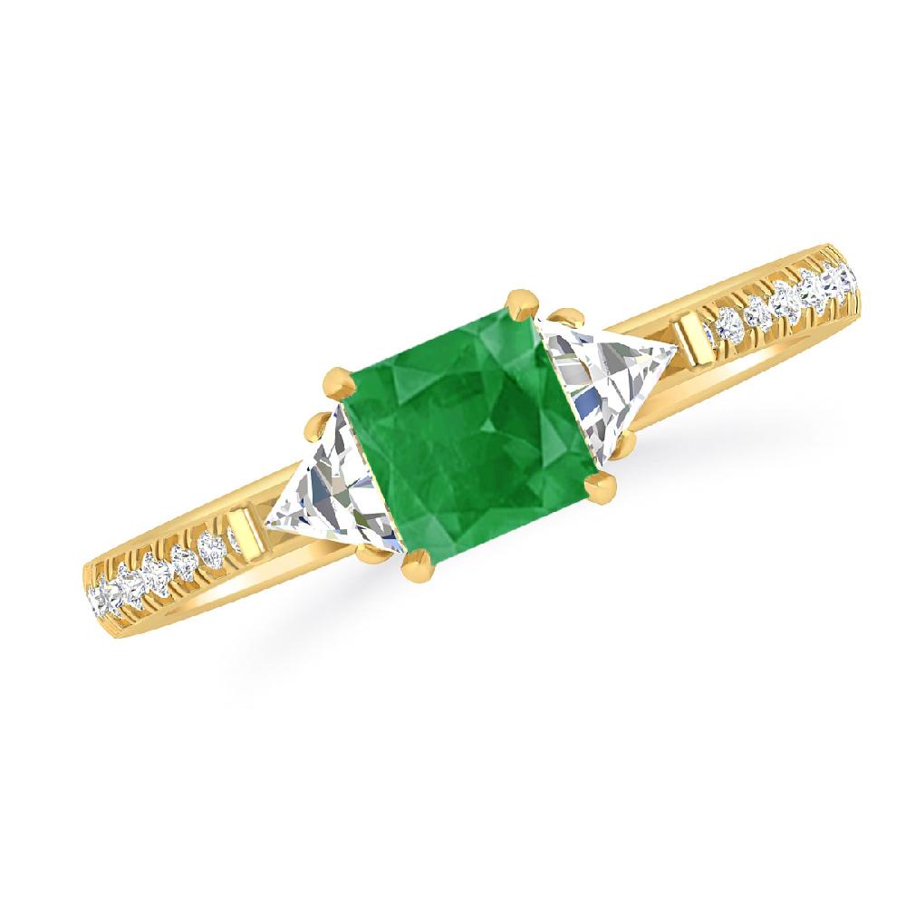 Yellow Gold - Emerald