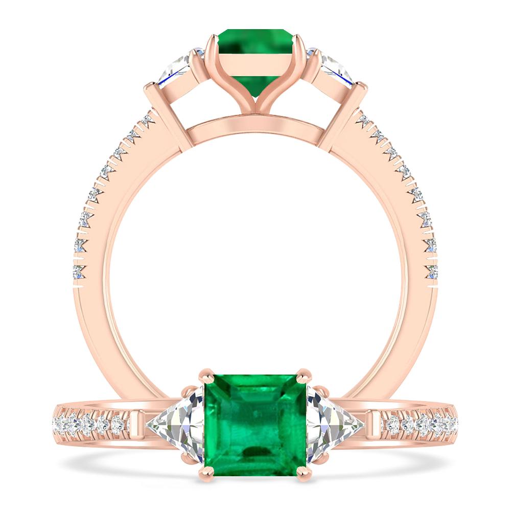 Rose Gold - Emerald