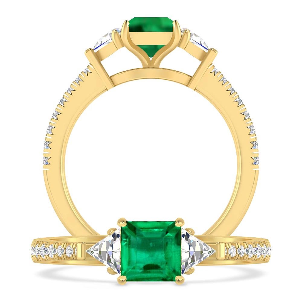 Yellow Gold - Emerald