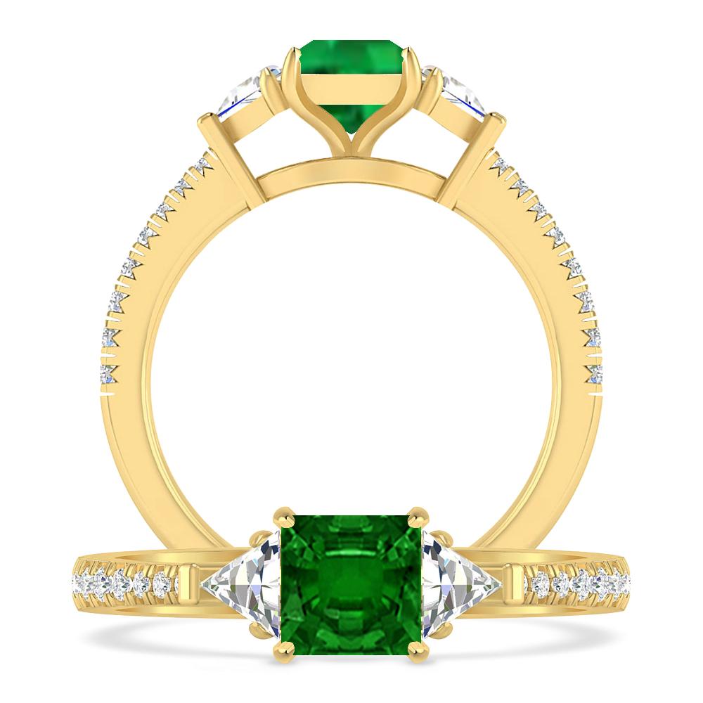 Yellow Gold - Emerald