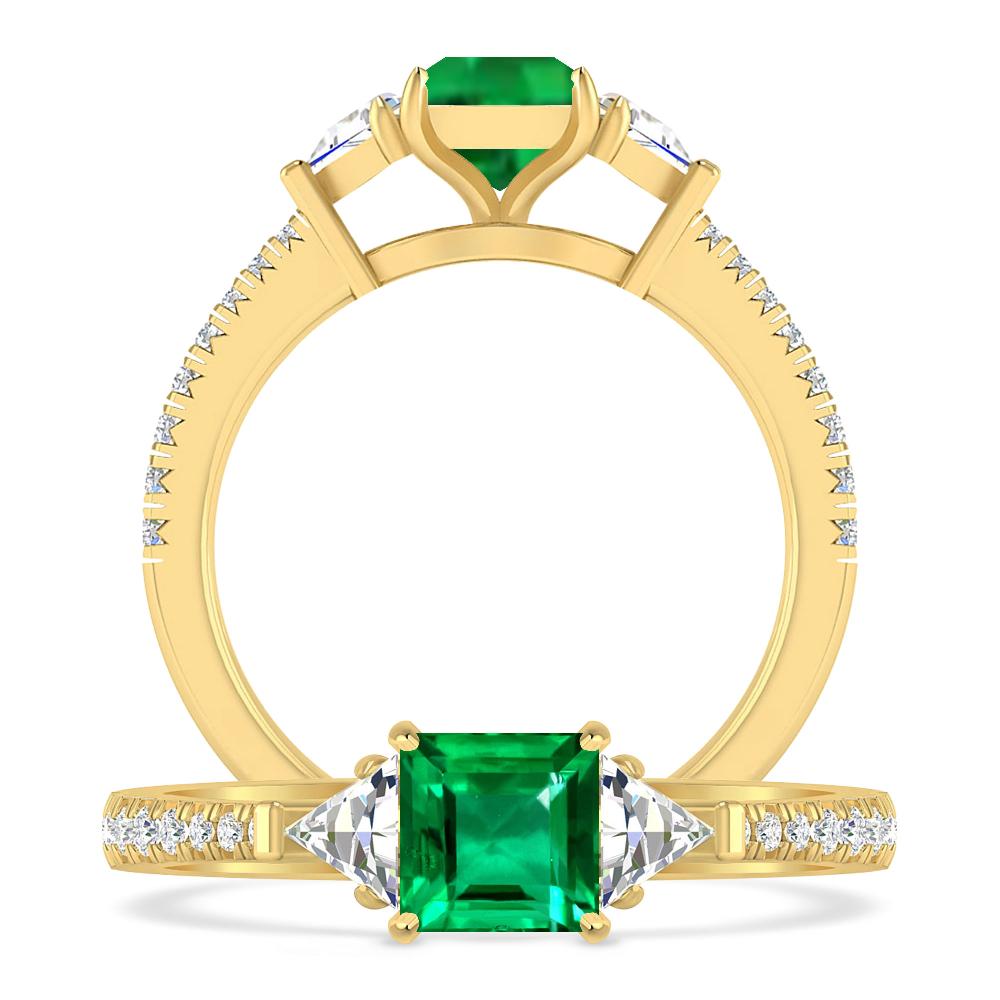 Yellow Gold - Emerald