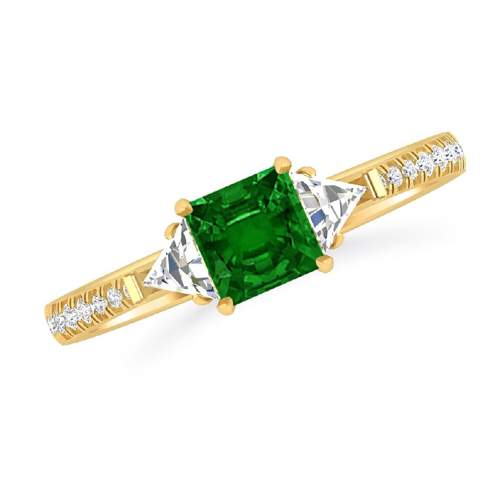 Yellow Gold - Emerald